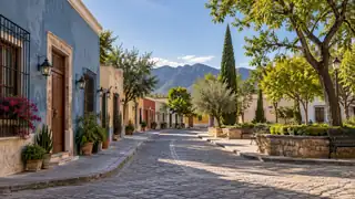 Paisaje urbano ilustrativo para los trámites de Coahuila
