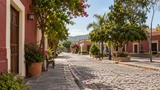 Paisaje urbano ilustrativo para los trámites de Nayarit