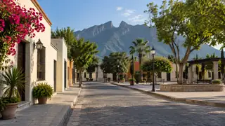 Paisaje urbano ilustrativo para los trámites de Nuevo León