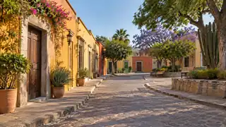 Paisaje urbano ilustrativo para los trámites de Oaxaca