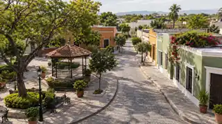 Paisaje urbano ilustrativo para los trámites de Tamaulipas
