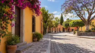 Paisaje urbano ilustrativo para los trámites de Tlaxcala