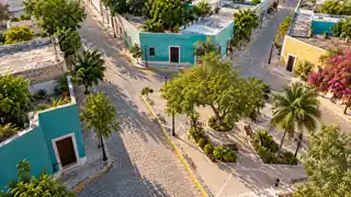 Paisaje urbano ilustrativo para los trámites de Yucatán