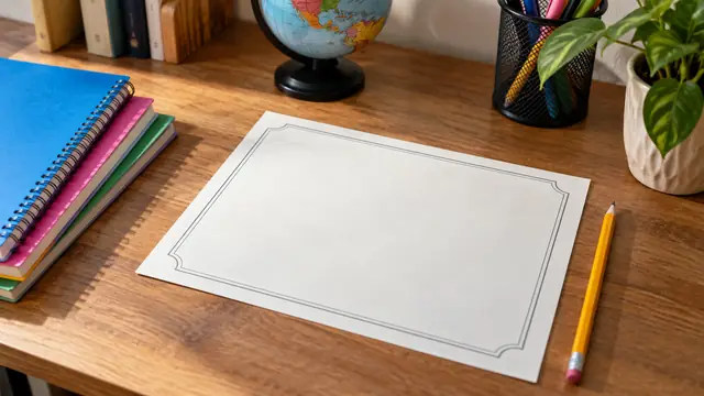 Certificado de estudios, escena ilustrativa.