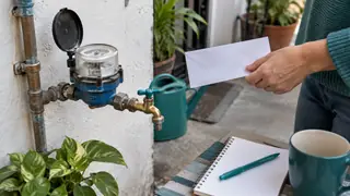 Pago de agua en Ciudad de México, escena ilustrativa.