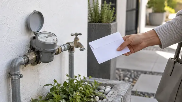 Pago de agua en Estado de México, escena ilustrativa.