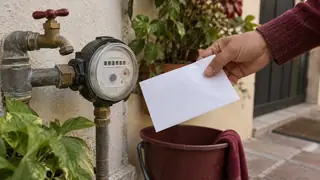 Pago de agua en Guanajuato, escena ilustrativa.