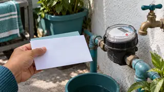 Pago de agua en Hidalgo, escena ilustrativa.