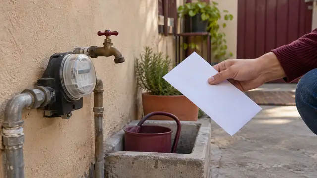 Pago de agua en Nuevo León, escena ilustrativa.