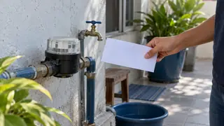 Pago de agua en Tabasco, escena ilustrativa.