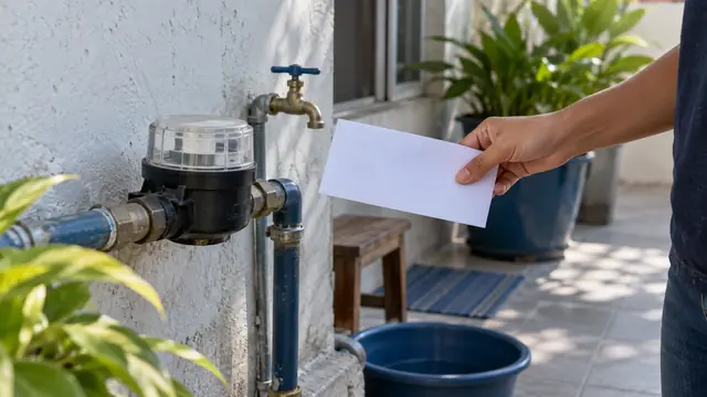 Pago de agua en Tabasco, escena ilustrativa.
