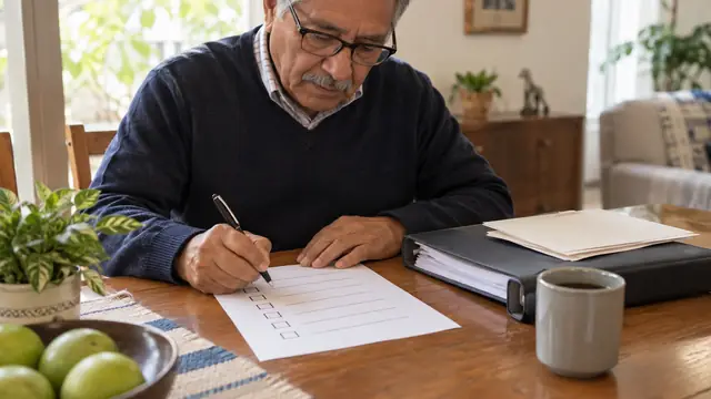 Pensión por cesantía en edad avanzada, escena ilustrativa.