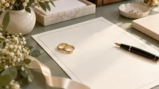 Acta de matrimonio en Baja California, escena ilustrativa.