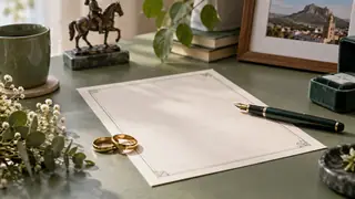 Acta de matrimonio en Durango, escena ilustrativa.