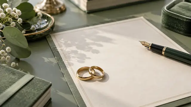 Acta de matrimonio en Guanajuato, escena ilustrativa.