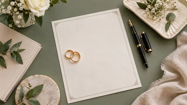 Acta de matrimonio en Sonora, escena ilustrativa.