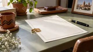 Acta de matrimonio en Zacatecas, escena ilustrativa.