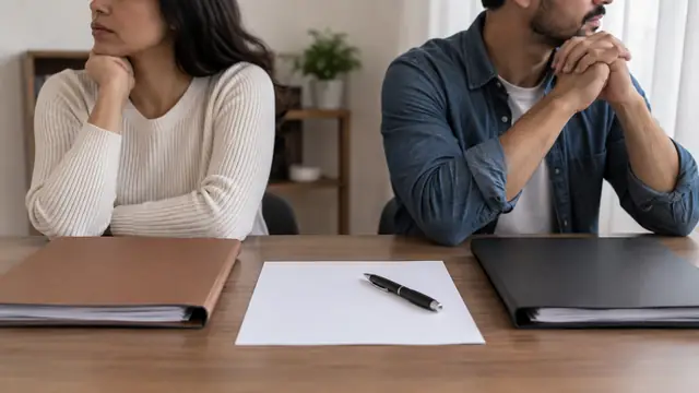 Divorcio administrativo, escena ilustrativa.