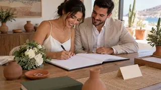 Matrimonio civil en Baja California Sur, escena ilustrativa.