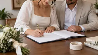 Matrimonio civil en Chihuahua, escena ilustrativa.