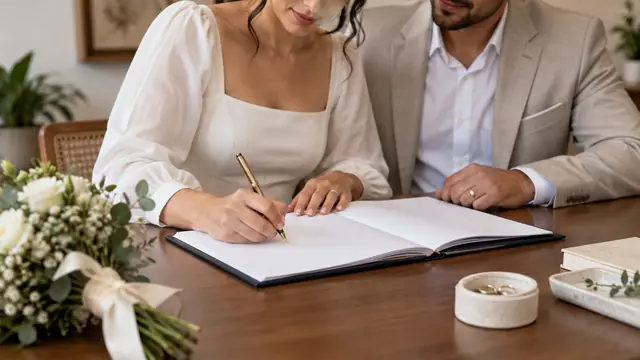 Matrimonio civil en Chihuahua, escena ilustrativa.