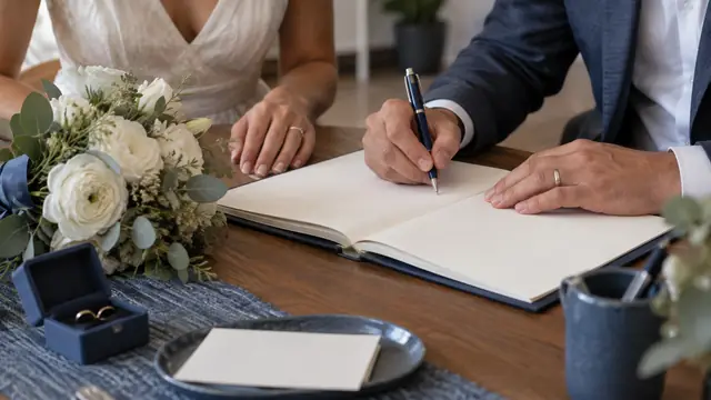 Matrimonio civil en Colima, escena ilustrativa.