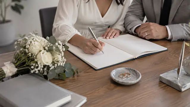 Matrimonio civil en Estado de México, escena ilustrativa.