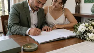 Matrimonio civil en Guerrero, escena ilustrativa.