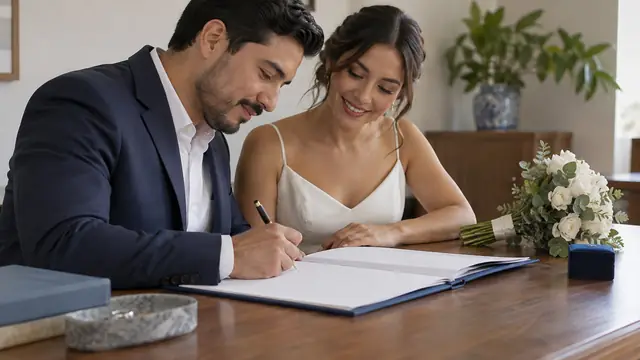 Matrimonio civil en Jalisco, escena ilustrativa.