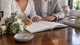 Matrimonio civil en Oaxaca, escena ilustrativa.