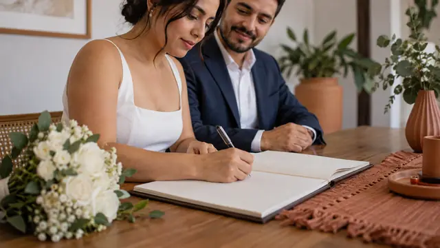 Matrimonio civil en San Luis Potosí, escena ilustrativa.