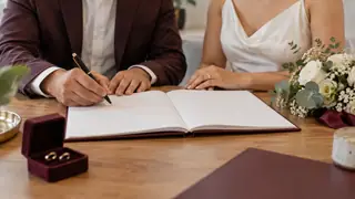 Matrimonio civil en Sonora, escena ilustrativa.