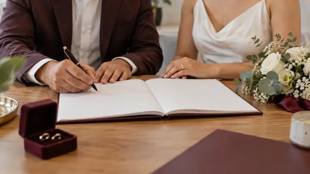 Matrimonio civil en Sonora, escena ilustrativa.