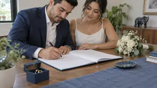 Matrimonio civil en Tabasco, escena ilustrativa.