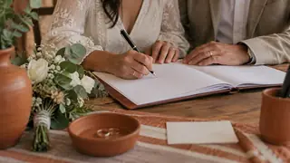 Matrimonio civil en Zacatecas, escena ilustrativa.