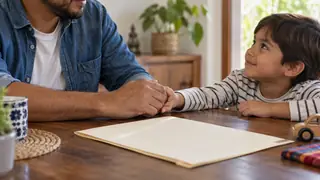 Reconocimiento de paternidad, escena ilustrativa.