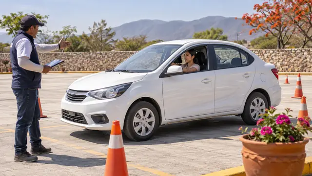 Licencia de conducir en Oaxaca, escena ilustrativa.