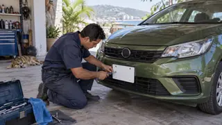 Placas y emplacamiento en Guerrero, escena ilustrativa.