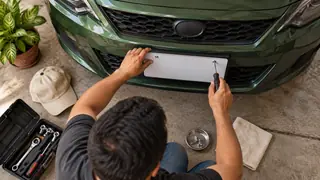 Placas y emplacamiento en Hidalgo, escena ilustrativa.