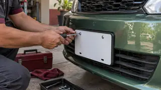 Placas y emplacamiento en Michoacán, escena ilustrativa.