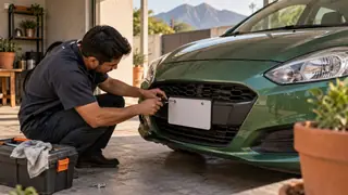 Placas y emplacamiento en Nuevo León, escena ilustrativa.
