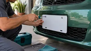 Placas y emplacamiento en Puebla, escena ilustrativa.