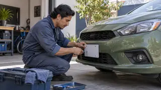 Placas y emplacamiento en Querétaro, escena ilustrativa.