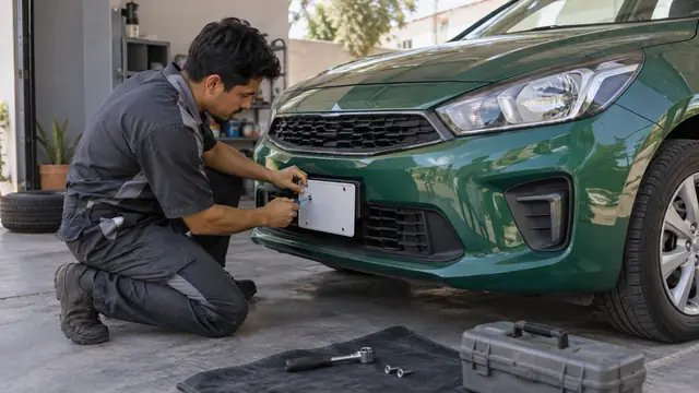 Placas y emplacamiento en San Luis Potosí, escena ilustrativa.
