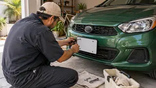 Placas y emplacamiento en Veracruz, escena ilustrativa.