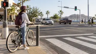 Reglamento de tránsito en Baja California Sur, escena ilustrativa.