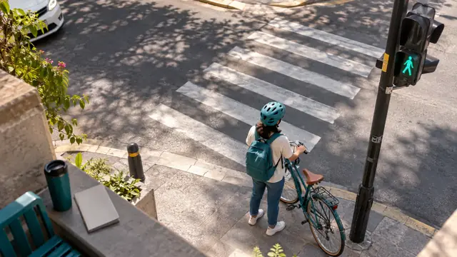 Reglamento de tránsito en Chiapas, escena ilustrativa.
