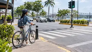 Reglamento de tránsito en Tabasco, escena ilustrativa.