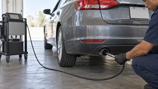 Verificación vehicular, escena ilustrativa.